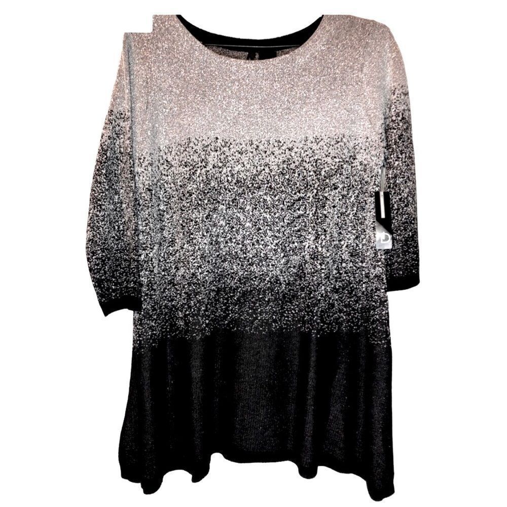 MEW WITH TAGS “ND” Women’s Black and Silver Sweater Size: Small